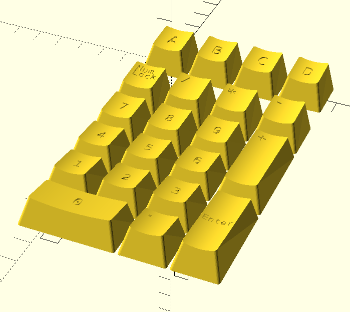 Generated Keycaps